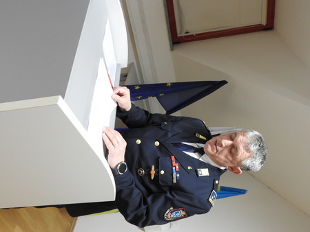 Predsednik Gasilske zveze Cerklje Marjan Luskovec je predstavil delo v preteklem letu in  plan dela  za letošnje leto